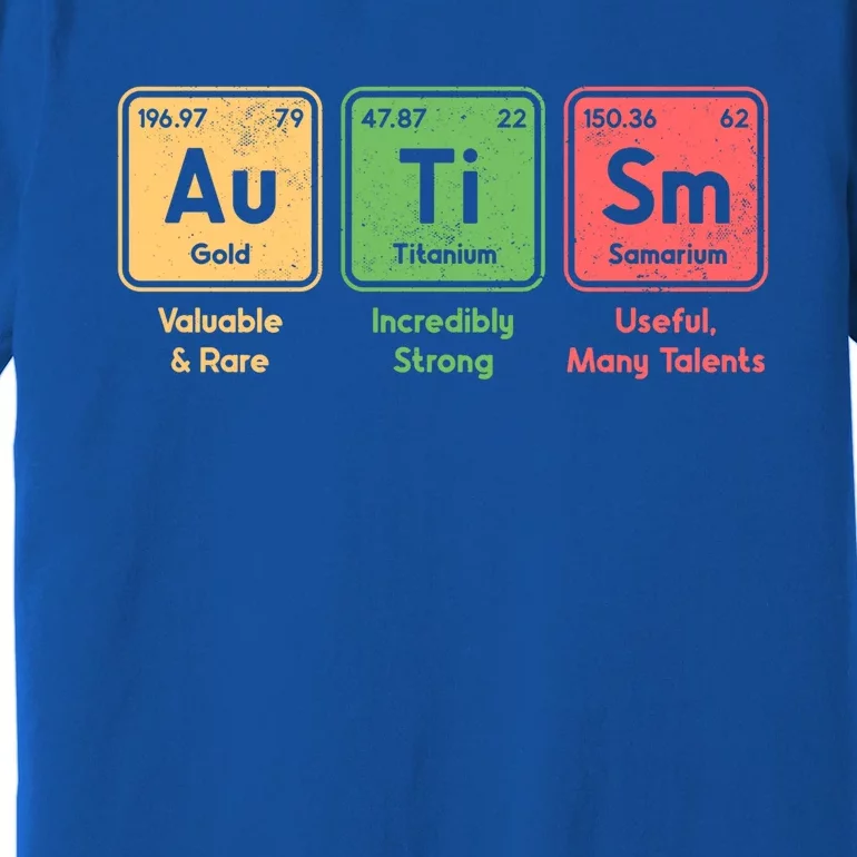 Autism Periodic Table Elets Spelling Autistic Great Gift Premium T-Shirt