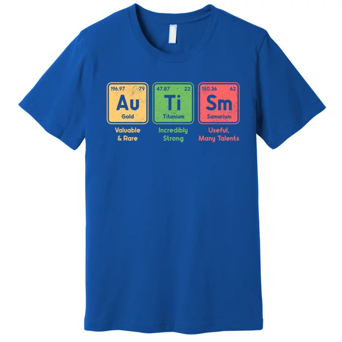 Autism Periodic Table Elets Spelling Autistic Great Gift Premium T-Shirt