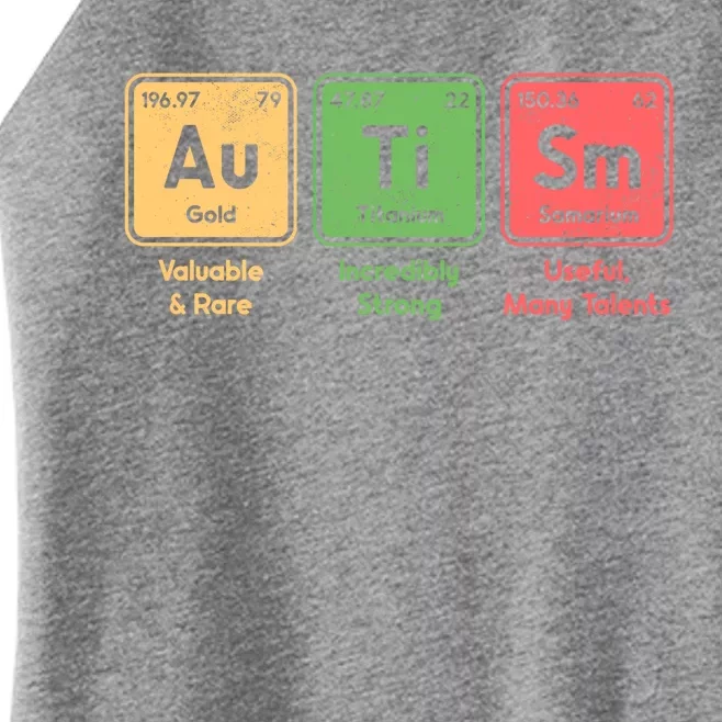 Autism Periodic Table Elets Spelling Autistic Great Gift Women’s Perfect Tri Rocker Tank