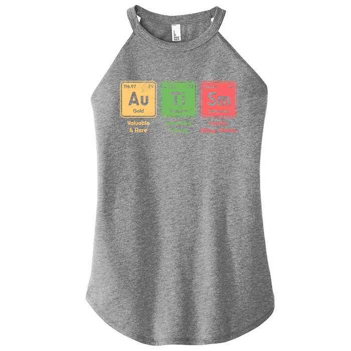 Autism Periodic Table Elets Spelling Autistic Great Gift Women’s Perfect Tri Rocker Tank