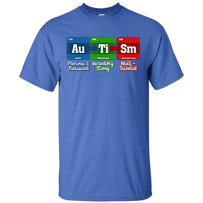 Autism Periodic Table Gift Autism Awareness Month Gift Tall T-Shirt