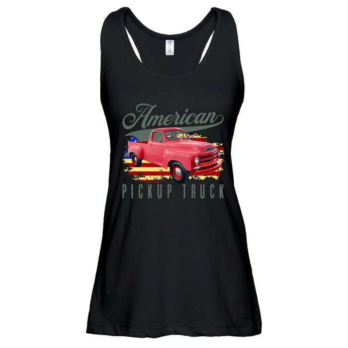 American Pickup Truck Adults Teens Ladies Essential Flowy Tank