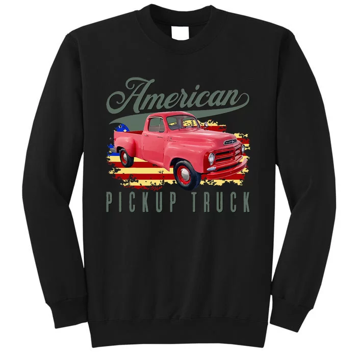 American Pickup Truck Adults Teens Tall Sweatshirt