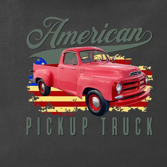 American Pickup Truck Adults Teens Zip Tote Bag