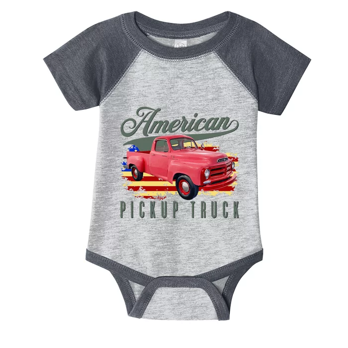 American Pickup Truck Adults Teens Infant Baby Jersey Bodysuit