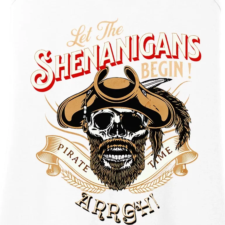 Arrgh Pirate Time Let The Shenanigans Begin Pirate Ladies Essential Tank