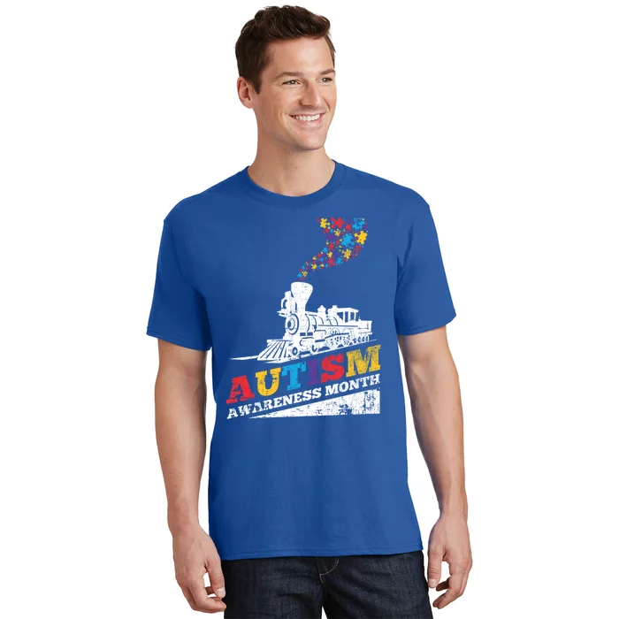 Autism Puzzle Train Toy Gift Support Autism Awareness Great Gift T-Shirt