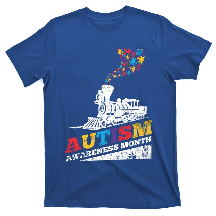 Autism Puzzle Train Toy Gift Support Autism Awareness Great Gift T-Shirt