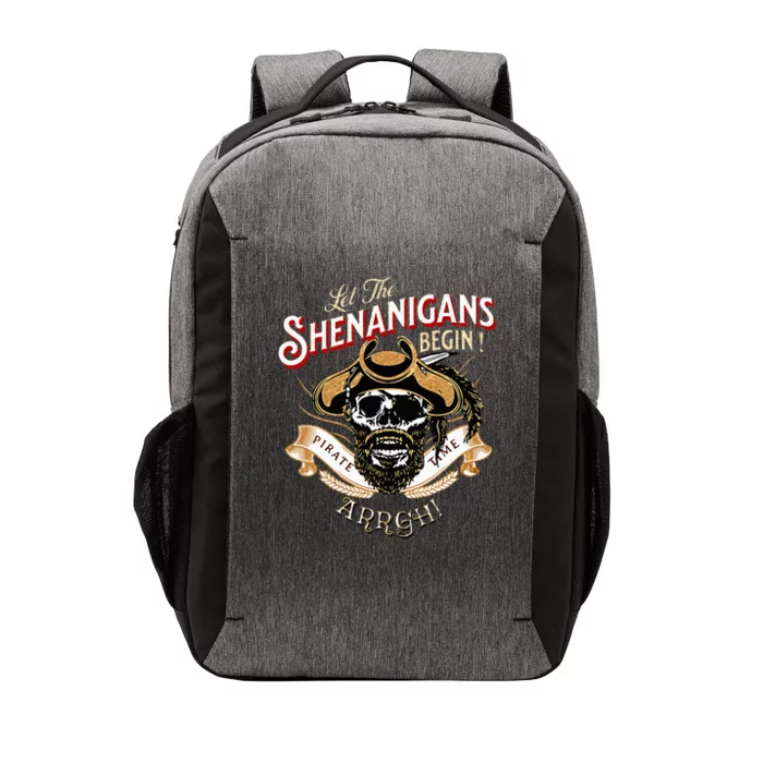 ARRGH Pirate Time Let The Shenanigans Begin Pirate Vector Backpack