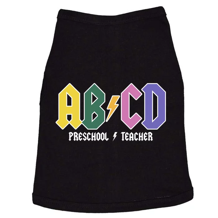 ABCD Preschool Teacher Rock And Roll Doggie Tank