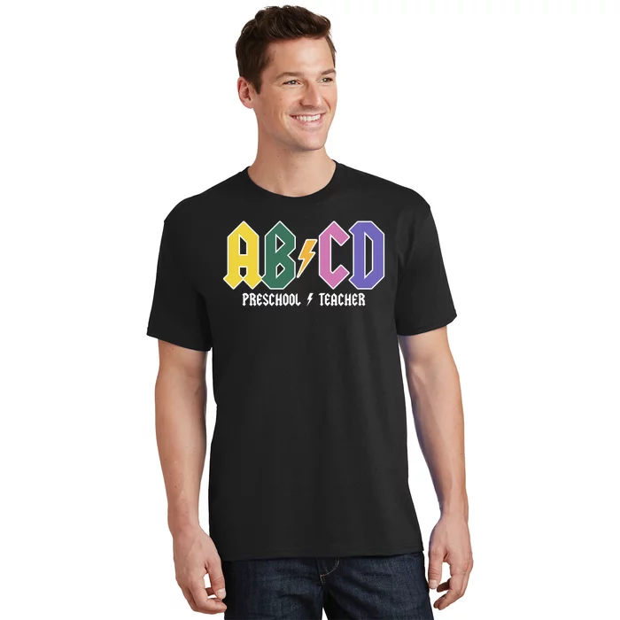 ABCD Preschool Teacher Rock And Roll T-Shirt