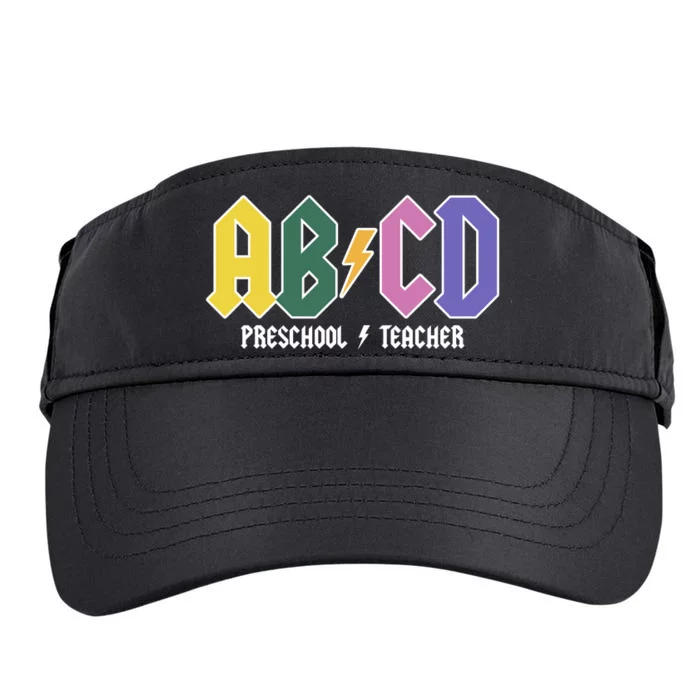 ABCD Preschool Teacher Rock And Roll Adult Drive Performance Visor