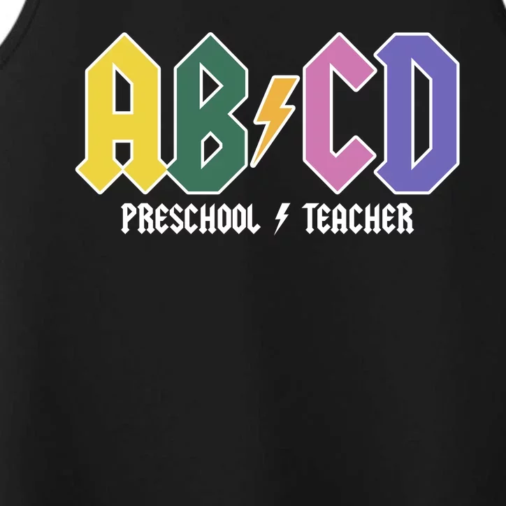 ABCD Preschool Teacher Rock And Roll Performance Tank