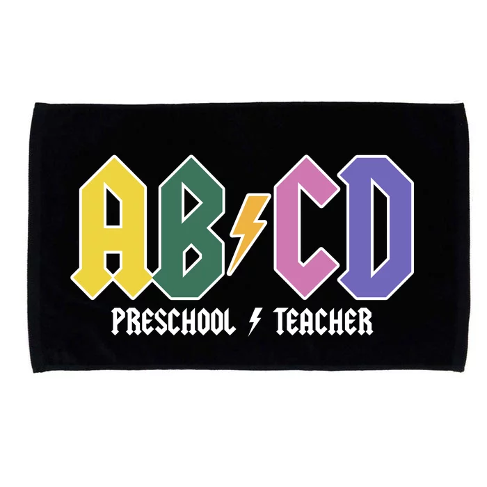 ABCD Preschool Teacher Rock And Roll Microfiber Hand Towel