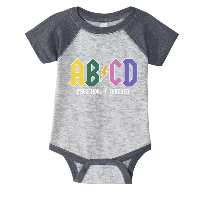 ABCD Preschool Teacher Rock And Roll Infant Baby Jersey Bodysuit