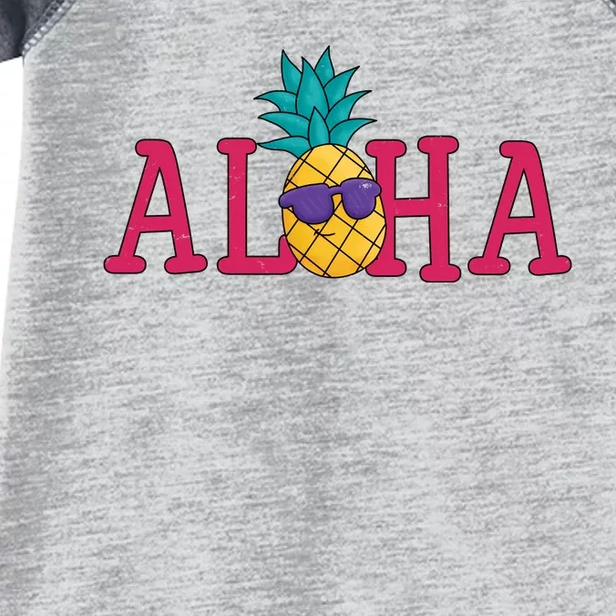 Aloha Pineapple Tropical Cute Infant Baby Jersey Bodysuit