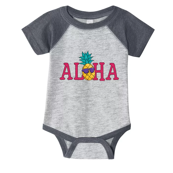 Aloha Pineapple Tropical Cute Infant Baby Jersey Bodysuit