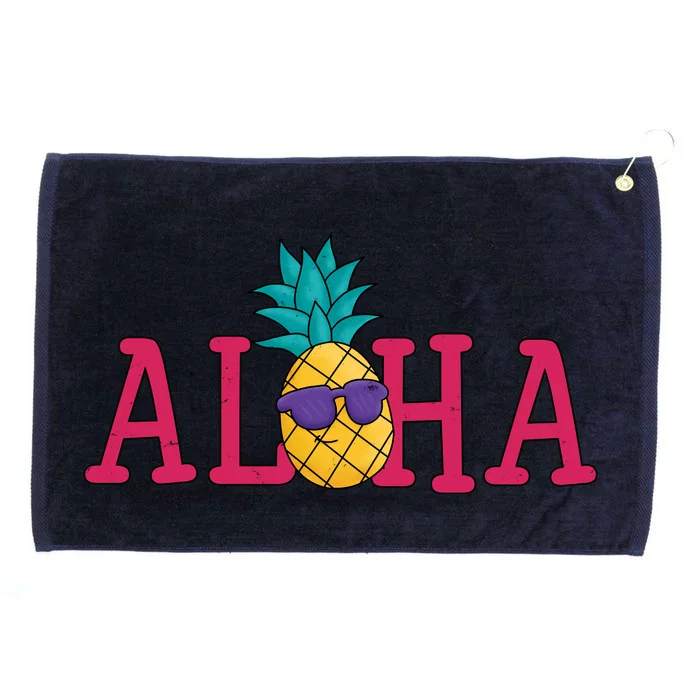 Aloha Pineapple Tropical Cute Grommeted Golf Towel