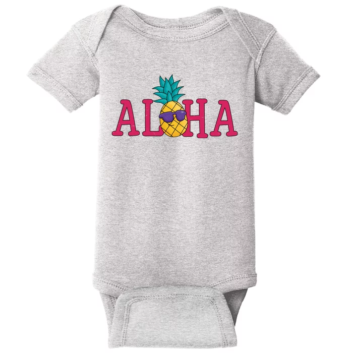 Aloha Pineapple Tropical Cute Baby Bodysuit