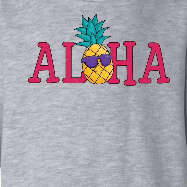 Aloha Pineapple Tropical Cute Toddler Hoodie