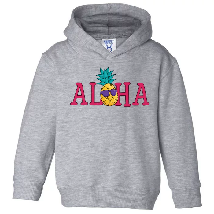 Aloha Pineapple Tropical Cute Toddler Hoodie