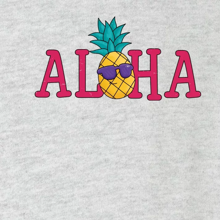 Aloha Pineapple Tropical Cute Toddler Long Sleeve Shirt