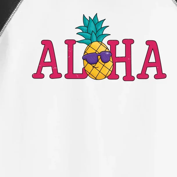 Aloha Pineapple Tropical Cute Toddler Fine Jersey T-Shirt