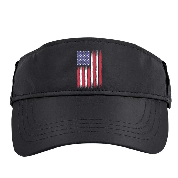 American Patriotic Usa Flag 4th Of July Adult Drive Performance Visor