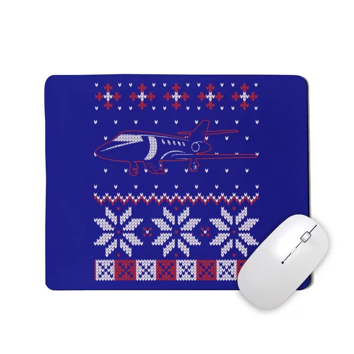 Aviation Pilot Ugly Christmas Sweater Flight Aviator Gift Great Gift Mousepad