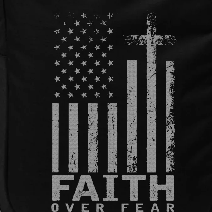 America Pride Us Flag Faith Over Fear Prayer Impact Tech Backpack