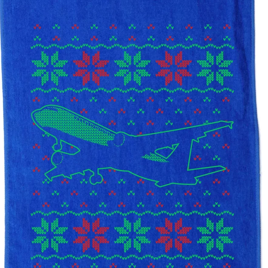 Aircrew Pilot Ugly Aviation Christmas Airplane Matching Gift Platinum Collection Golf Towel