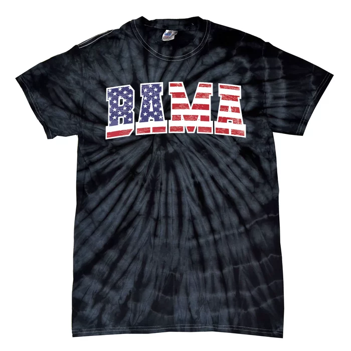 Alabama Patriotic Us Flag Design For Patriots Tie-Dye T-Shirt