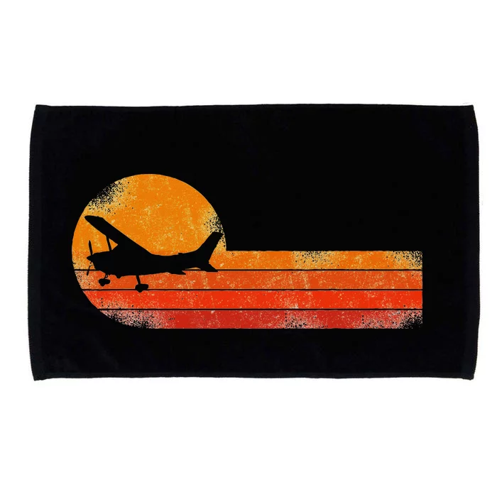 Airplane Pilot Vintage Microfiber Hand Towel