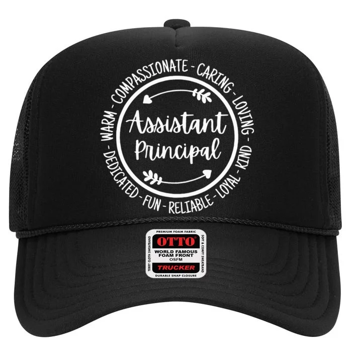 Assistant Principal Vice School Principal Appreciation High Crown Mesh Trucker Hat