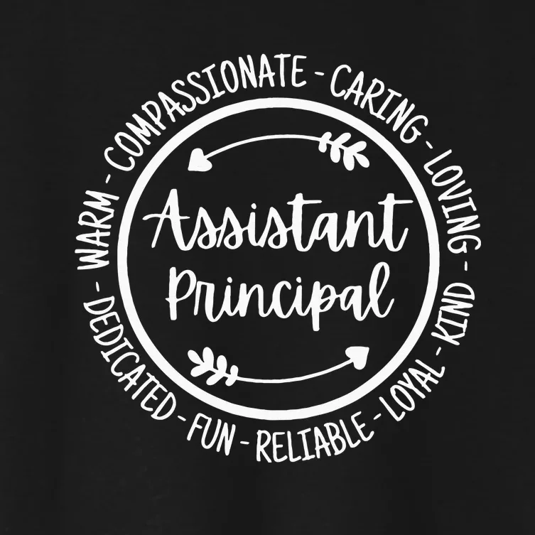 Assistant Principal Vice School Principal Appreciation Women's Crop Top Tee