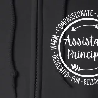 Assistant Principal Vice School Principal Appreciation Full Zip Hoodie