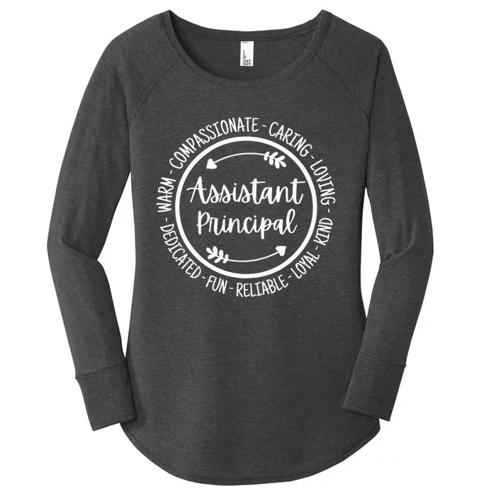 Assistant Principal Vice School Principal Appreciation Women's Perfect Tri Tunic Long Sleeve Shirt