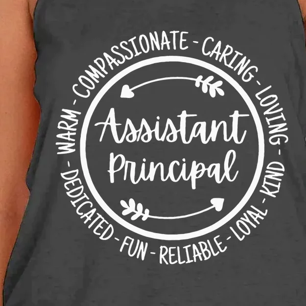 Assistant Principal Vice School Principal Appreciation Women's Knotted Racerback Tank