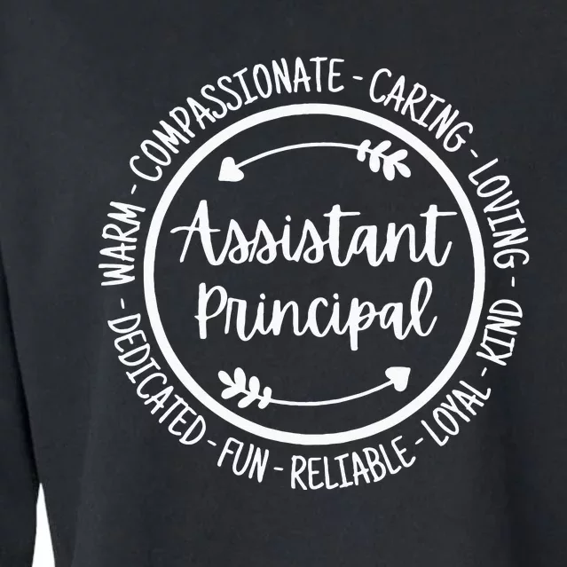 Assistant Principal Vice School Principal Appreciation Cropped Pullover Crew