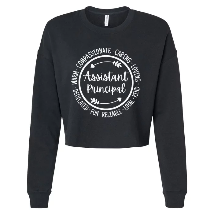 Assistant Principal Vice School Principal Appreciation Cropped Pullover Crew