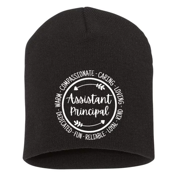 Assistant Principal Vice School Principal Appreciation Short Acrylic Beanie