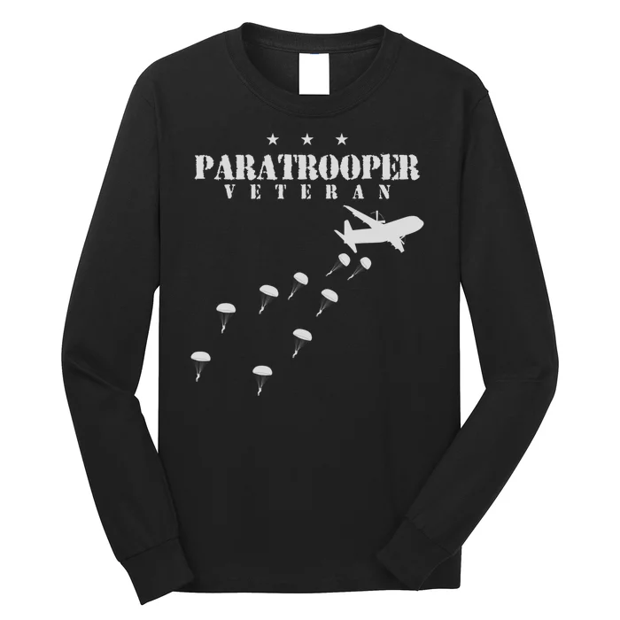 Airborne Paratrooper Veteran Infantry Division Long Sleeve Shirt