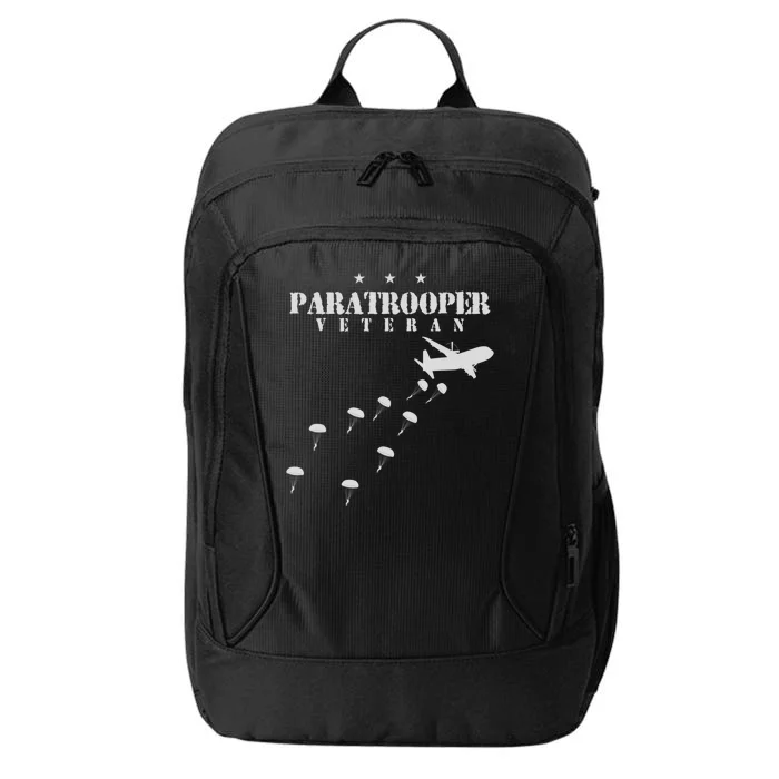 Airborne Paratrooper Veteran Infantry Division City Backpack