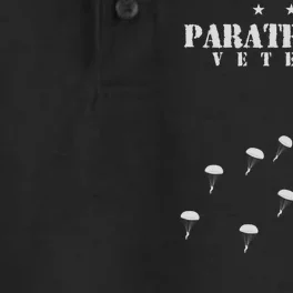 Airborne Paratrooper Veteran Infantry Division Dry Zone Grid Performance Polo