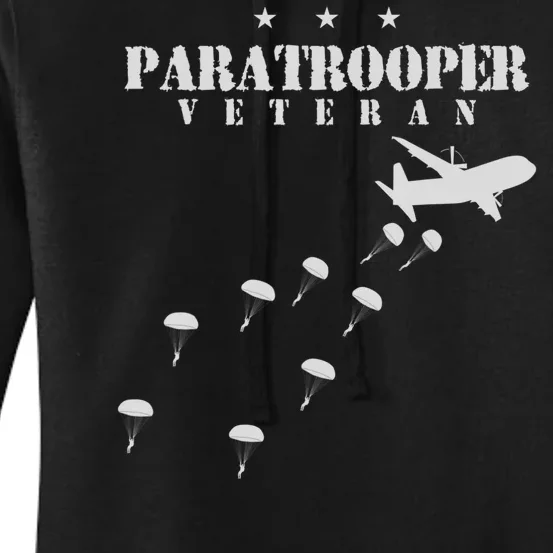 Airborne Paratrooper Veteran Infantry Division Women's Pullover Hoodie