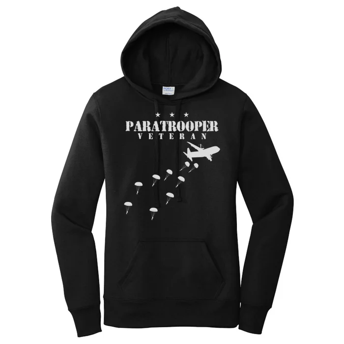 Airborne Paratrooper Veteran Infantry Division Women's Pullover Hoodie