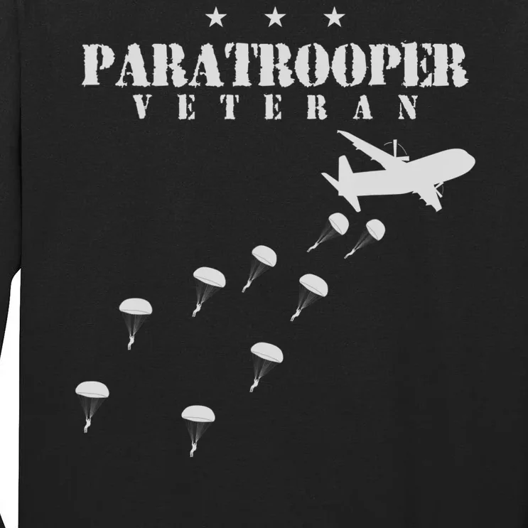 Airborne Paratrooper Veteran Infantry Division Tall Long Sleeve T-Shirt