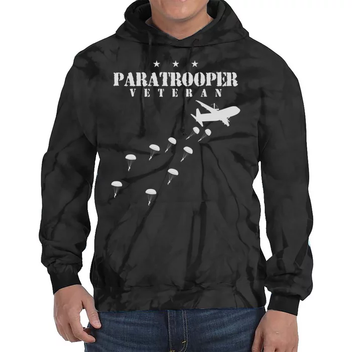 Airborne Paratrooper Veteran Infantry Division Tie Dye Hoodie