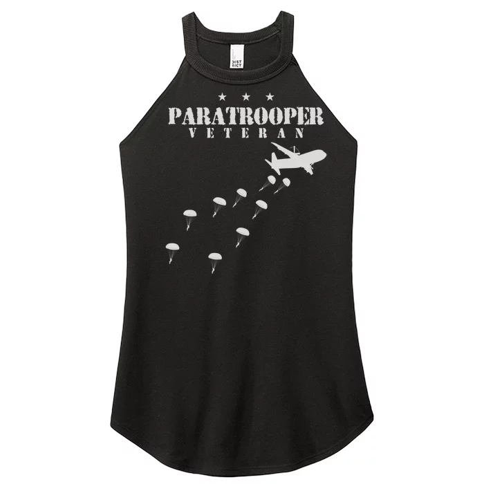 Airborne Paratrooper Veteran Infantry Division Women’s Perfect Tri Rocker Tank