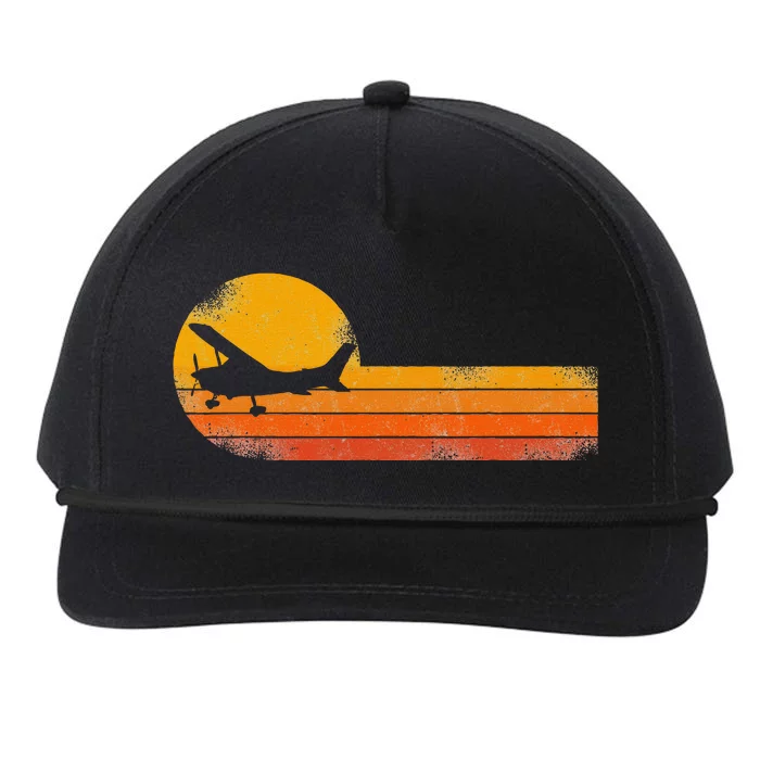 Airplane Pilot Vintage Snapback Five-Panel Rope Hat